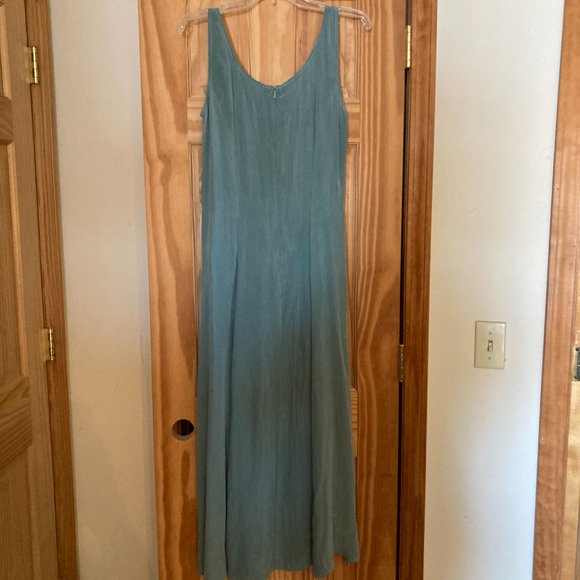 Vintage Women's teal dress. Fits modern size 8-10 - Picture 3 of 8